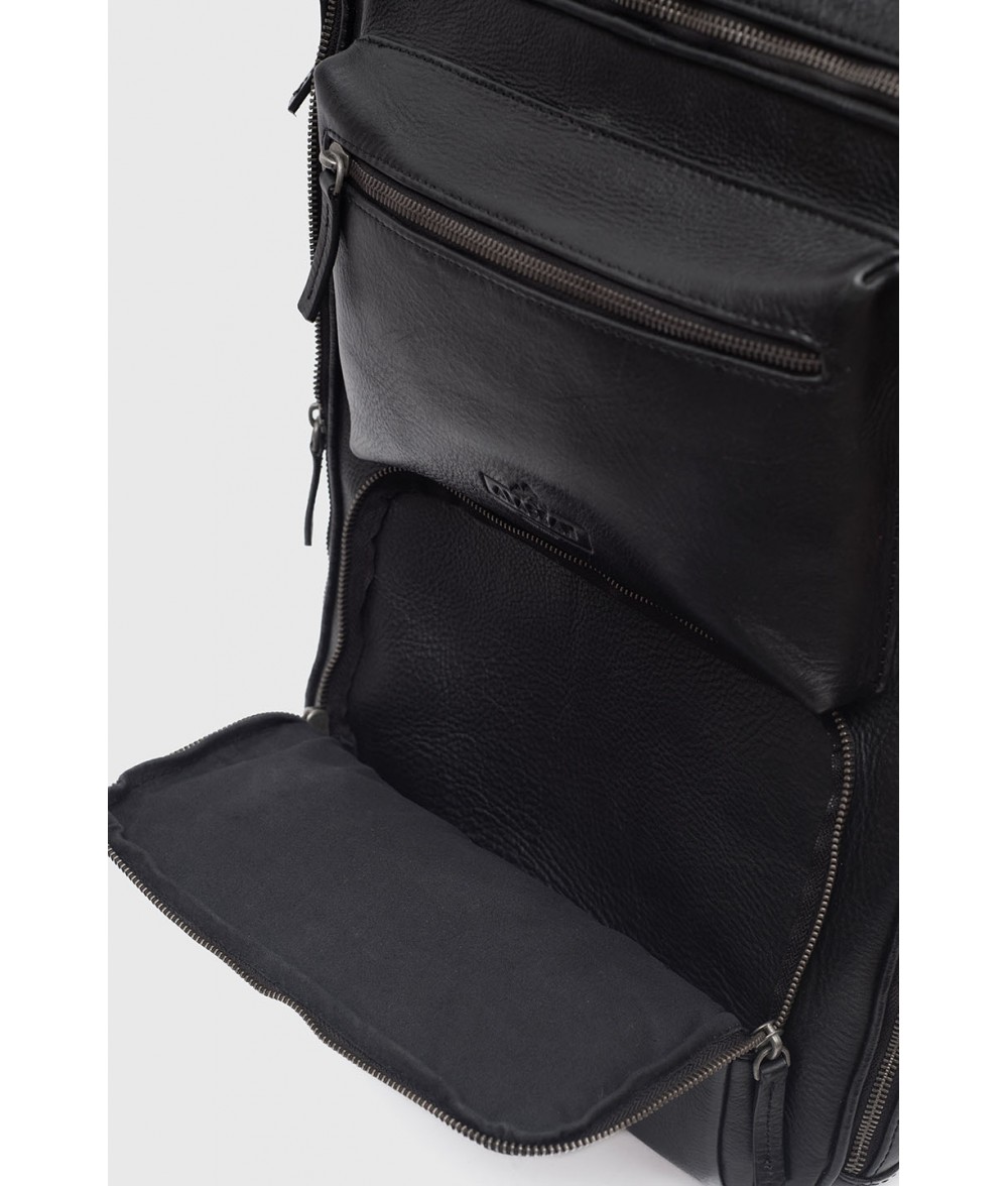Kurt Black Leather Laptop Backpack Alaskan Leather Company